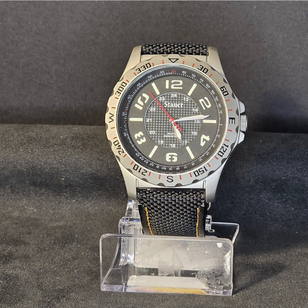 Vintage Stauer 24569 Tac-7 Men's Quartz Wristwatch‎ Japan Stainless Steel - Picture 6 of 6